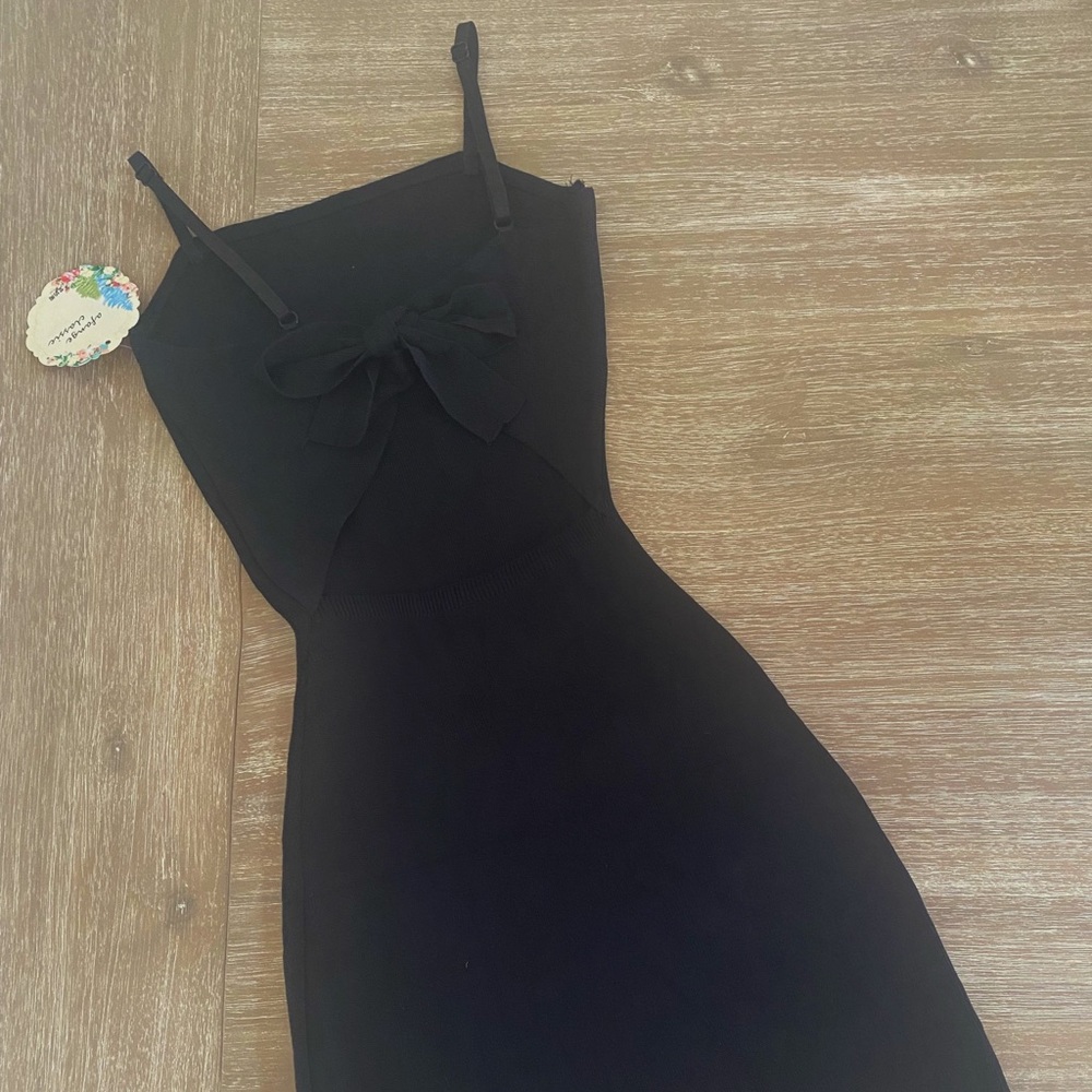 Summer Mini Black Dress Lace